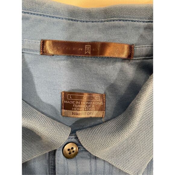 Tiger Woods Collection The River Course at Queenstown Harbor Dri-Fit Polo Sz L - Picture 8 of 8